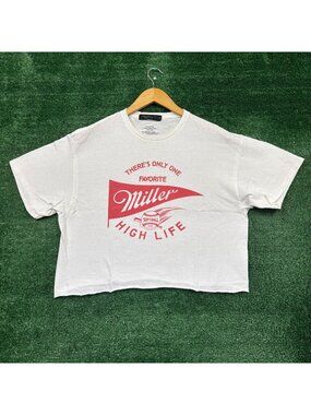 Junk Food Clothing x Miller High Life There's Only One Favorite Crop Top Medium